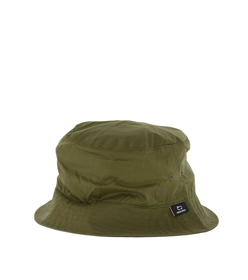 Green Solid Bucket Hat 1