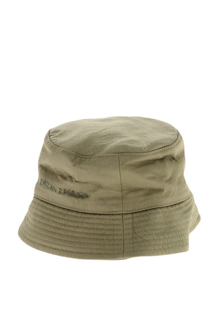 Green Solid Bucket Hat 1
