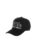 Black Graphic Baseball Cap 1