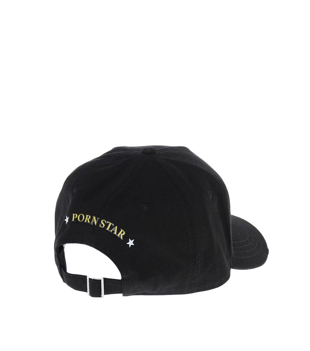 Black Graphic Baseball Cap 3