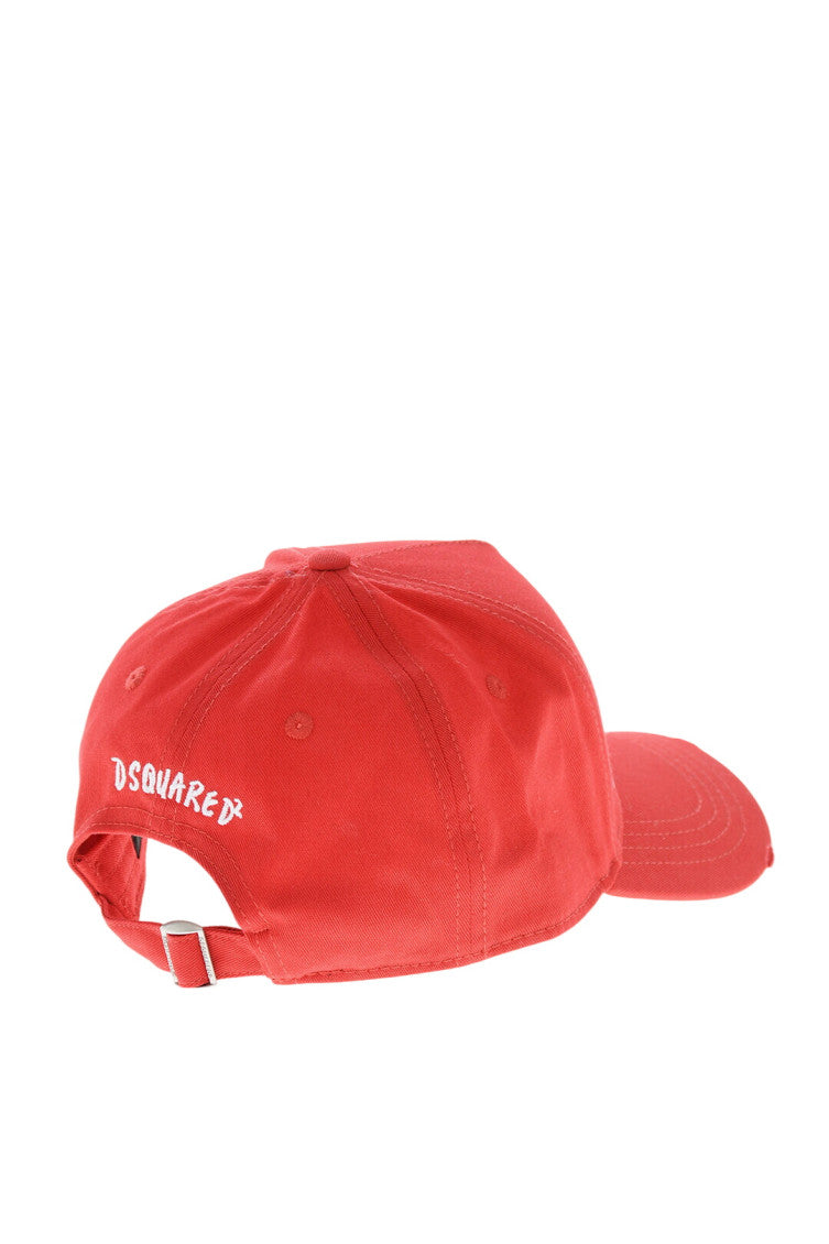 Red Graphic Baseball Cap 2