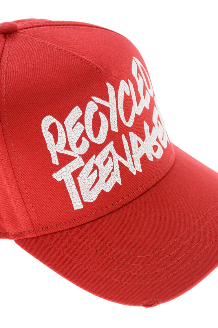 Red Graphic Baseball Cap 3