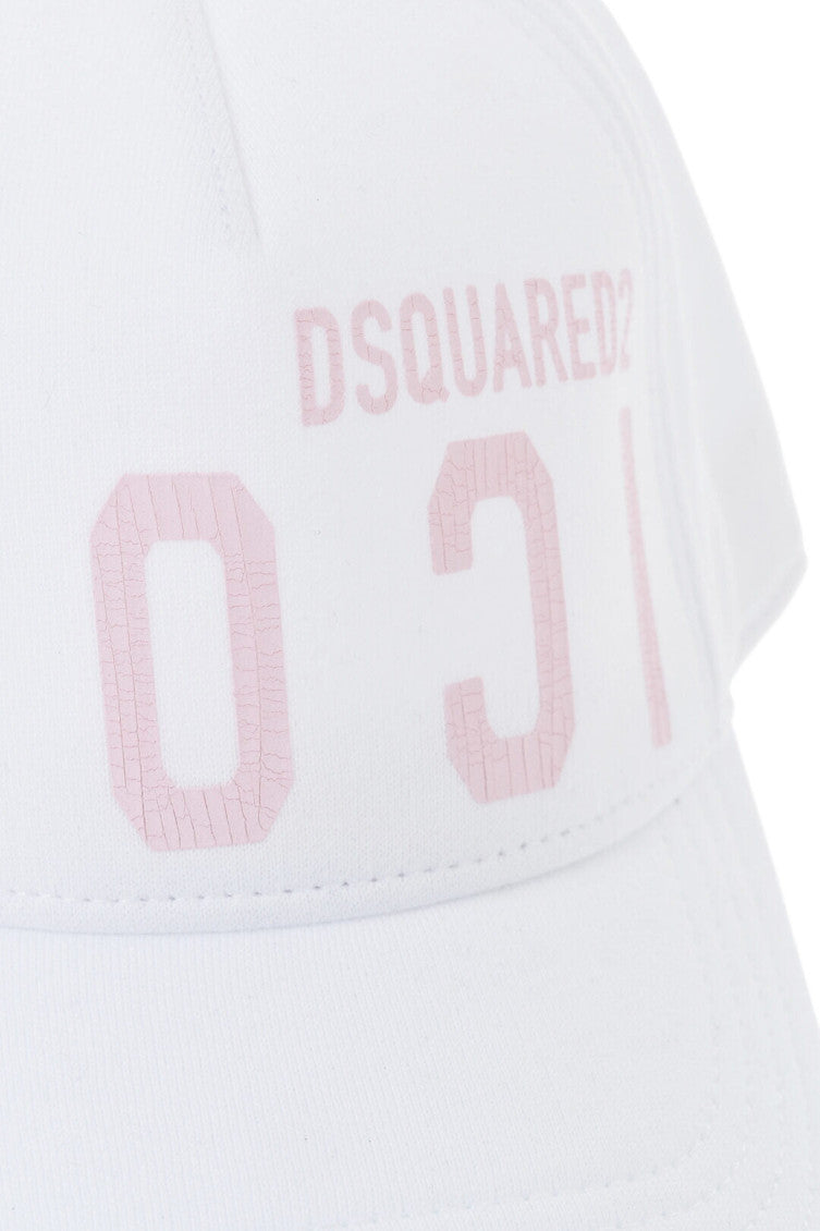White Solid Baseball Cap 3