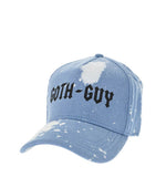 Blue Distressed Baseball Cap 1