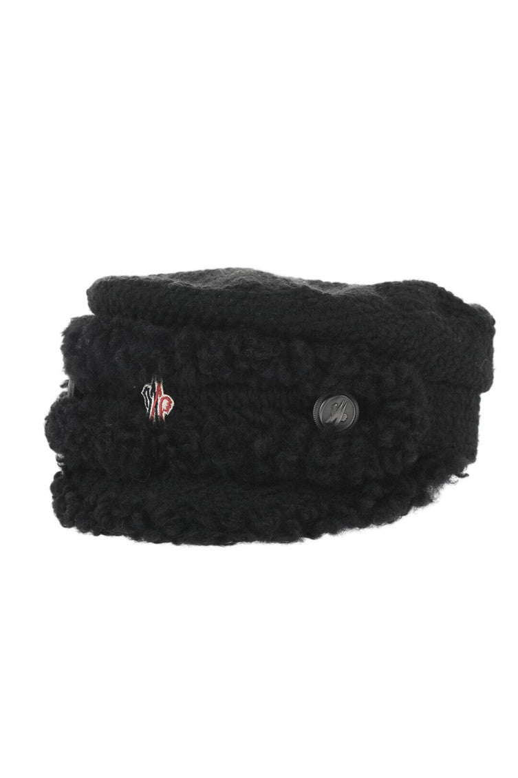 Black Textured Breton Hat 1