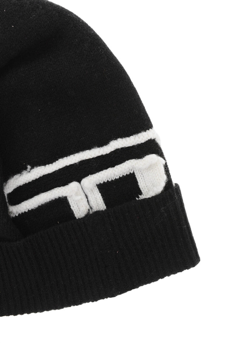 Black  Logo Beanie Cap 3
