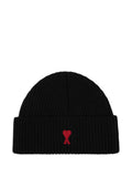 Black Textured Beanie Cap 1