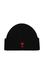 Black Textured Beanie Cap 1