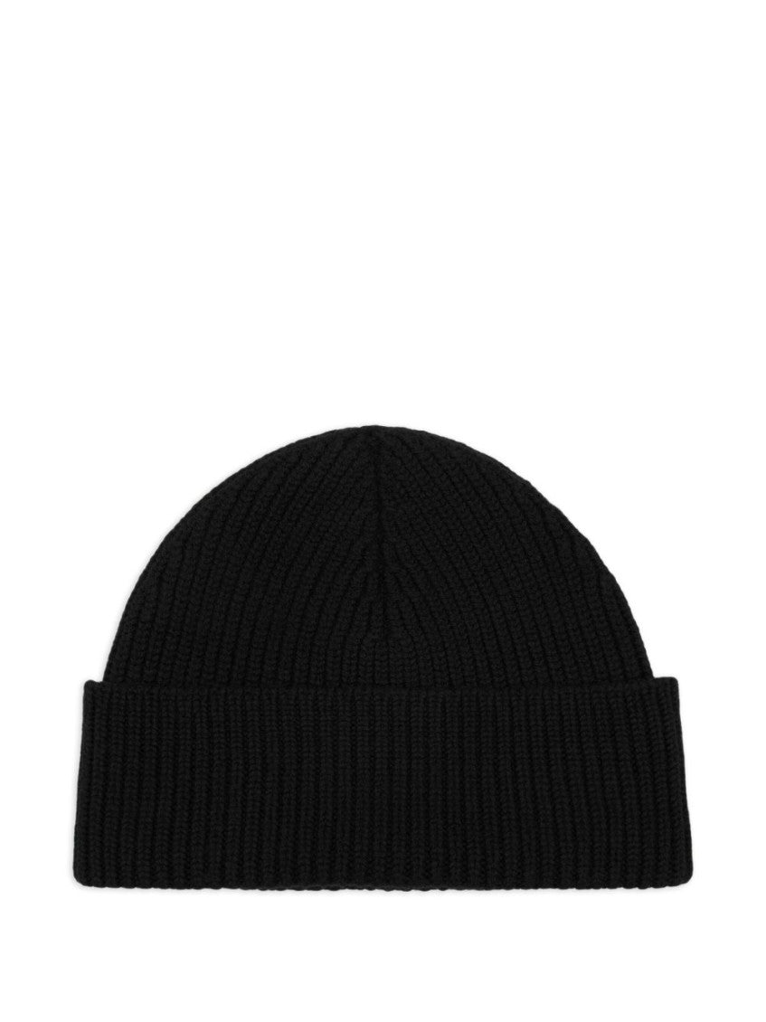 Black Textured Beanie Cap 4