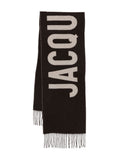 Brown Logo Scarf 1