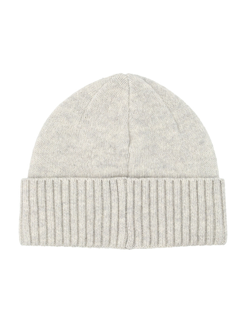 Grey Textured Beanie Hat 2