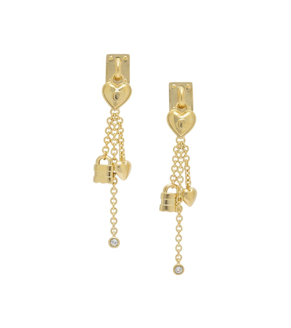 Golden Charm Dangler Earrings 1