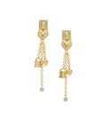 Golden Charm Dangler Earrings 1