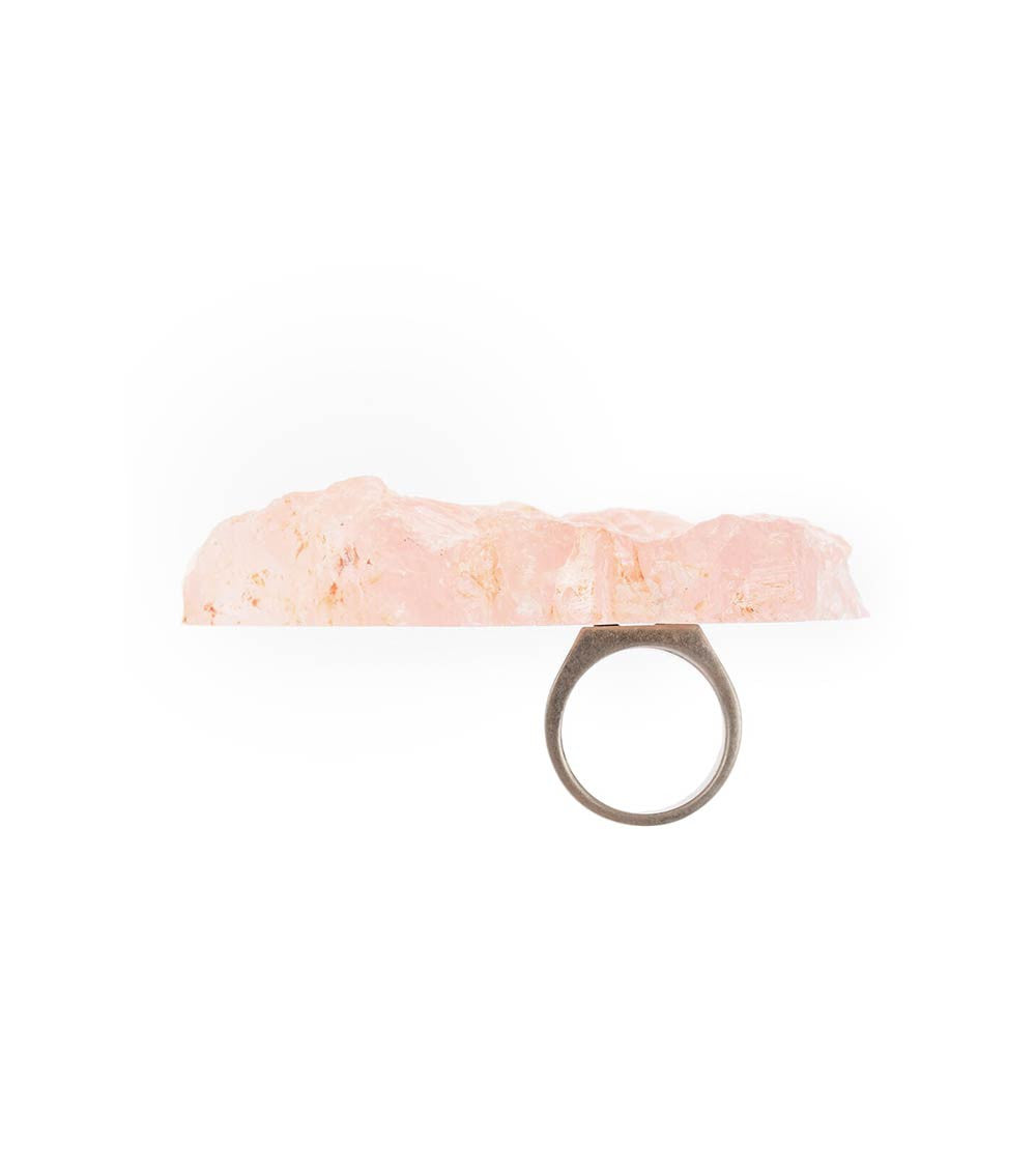 Pink Quartz Detail Ring 2