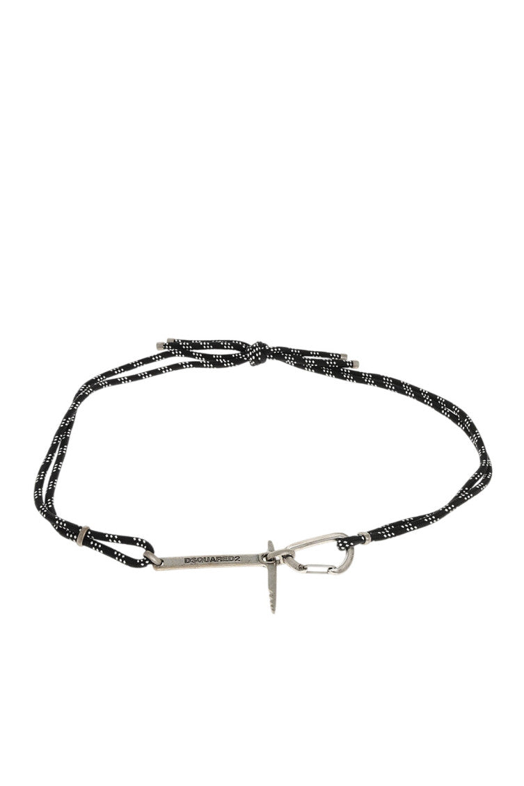 Black Logo Rope Belt 1