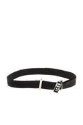 Black Logo Charm Belt 1