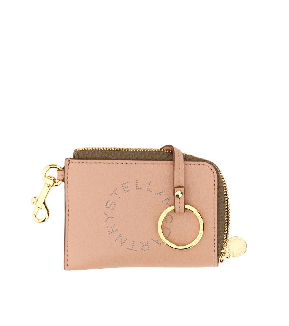Light Pink Logo Zip Wallet 2