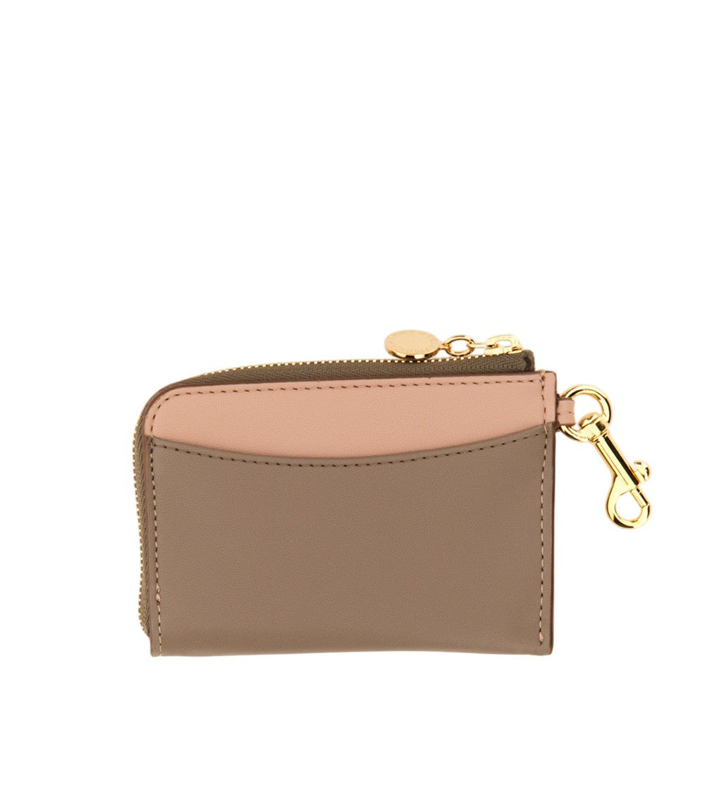 Light Pink Logo Zip Wallet 3