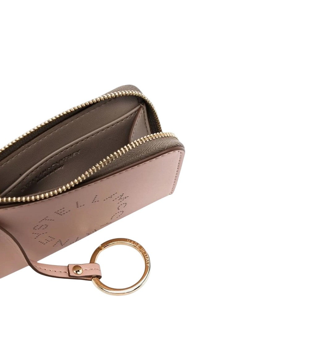 Light Pink Logo Zip Wallet 4
