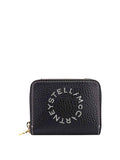 Black Logo Zip Wallet 1