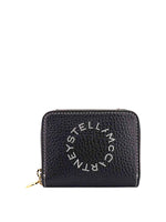 Black Logo Zip Wallet 1