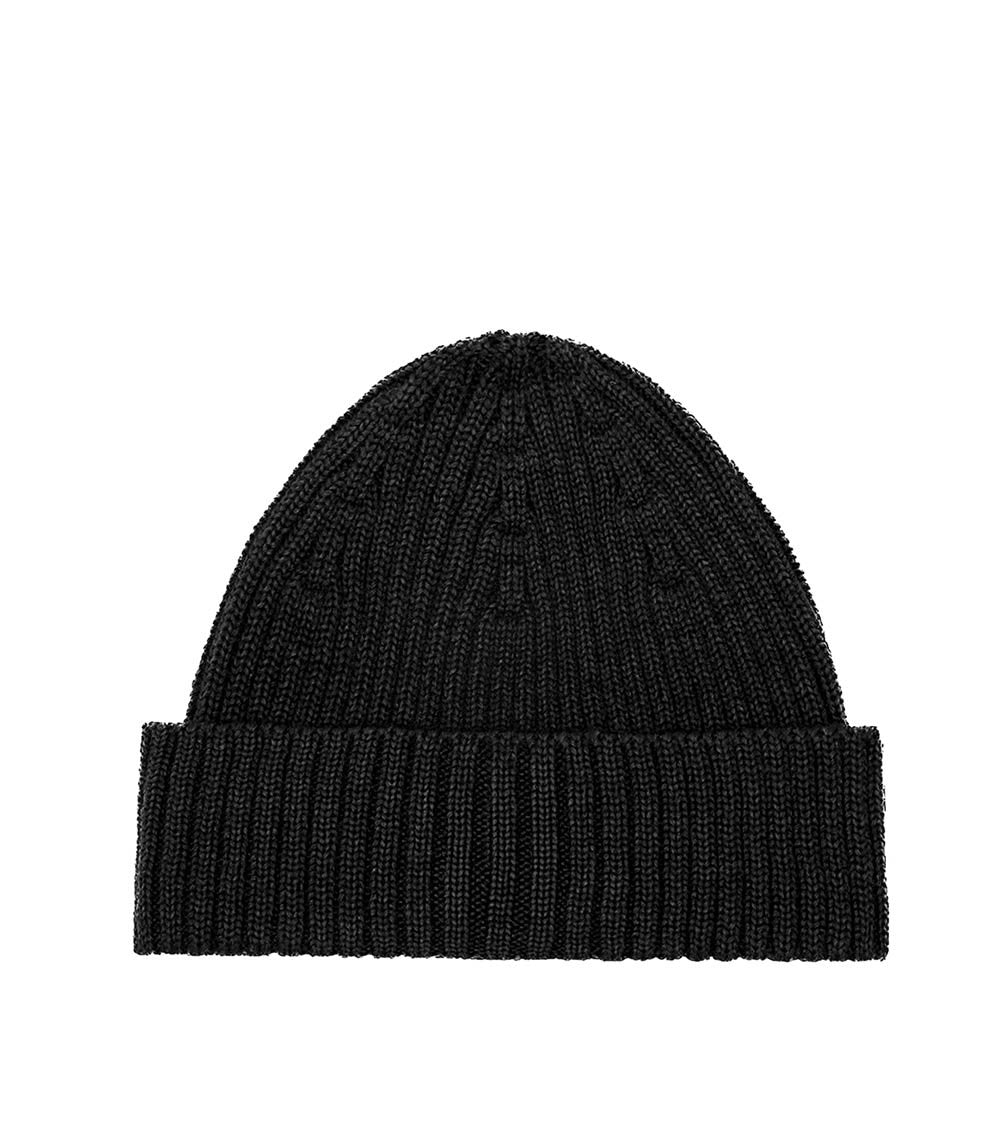 Black Logo Beanie Cap 2