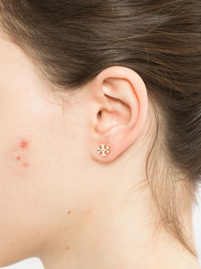 Golden Signature Stud Earrings 3