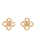 Golden Logo Stud Earrings 1