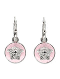 Pink Signature Medusa Drop Earrings 1