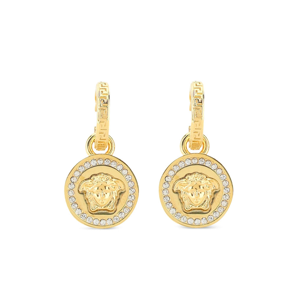 Golden La Medusa Drop Earrings 1