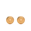 Golden Medusa Greca Stud Earrings 1