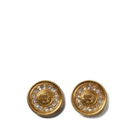 Golden Medusa Stud Earrings 1