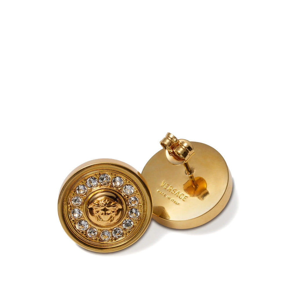 Golden Medusa Stud Earrings 2