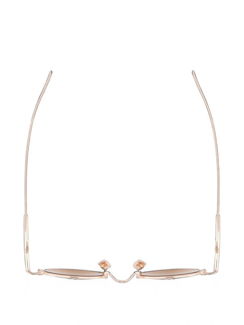Rose Gold Round Sunglasses 3