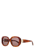 Light Brown Caramel Geometric Sunglasses 1