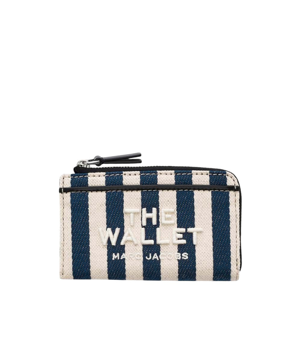Blue Striped Logo Wallet 1