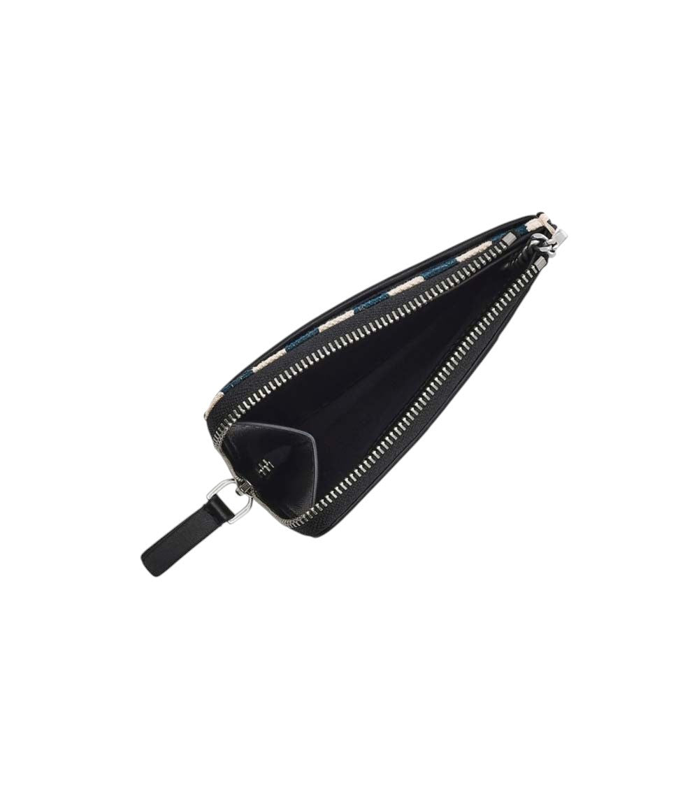 Blue Striped Logo Wallet 3