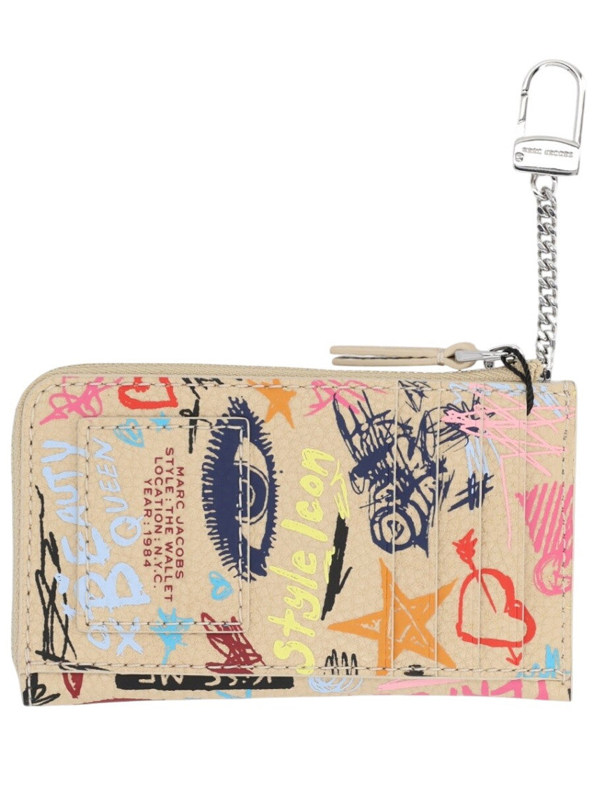 Beige Graphic Logo Wallet 2
