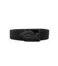 Black Logo Buckle Belt 1