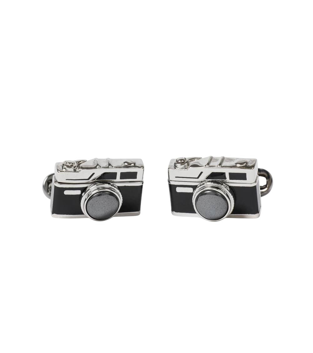Silver Camera Cufflinks 1