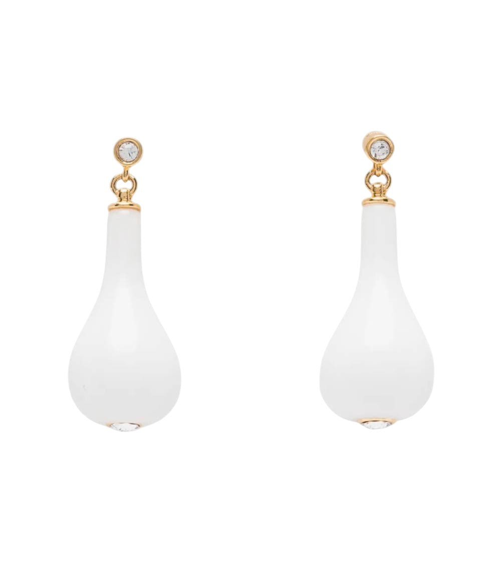 White Jade Drop Earrings 1