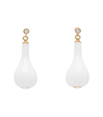 White Jade Drop Earrings 1