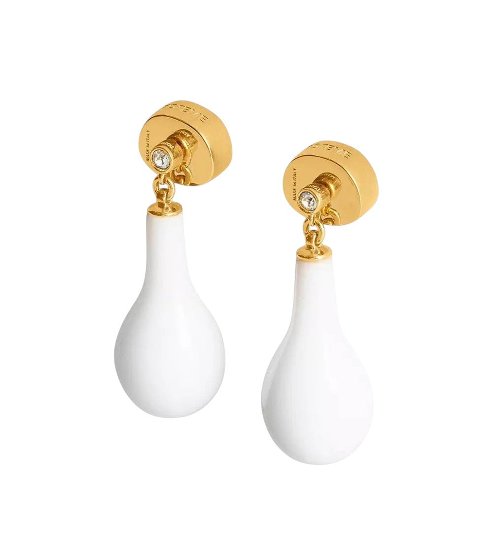 White Jade Drop Earrings 2