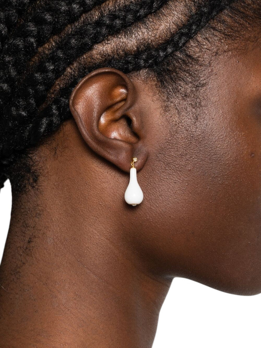 White Jade Drop Earrings 4