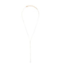 White Crystal Drop Necklace 1