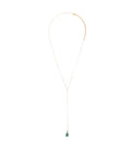 Golden Jade Drop Y Necklace 1