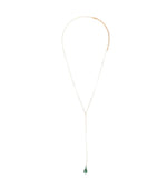 Golden Jade Drop Y Necklace 1