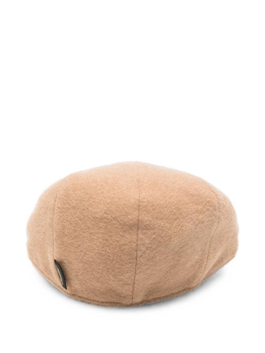 Brown Parigi Solid Flat Hat 2