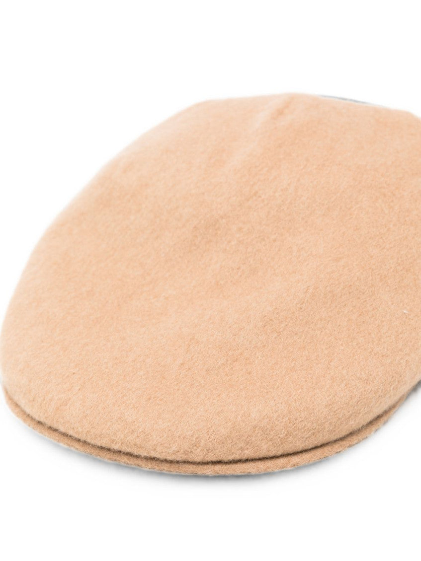Brown Parigi Solid Flat Hat 3