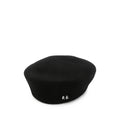 Black Logo Beret Hat 1